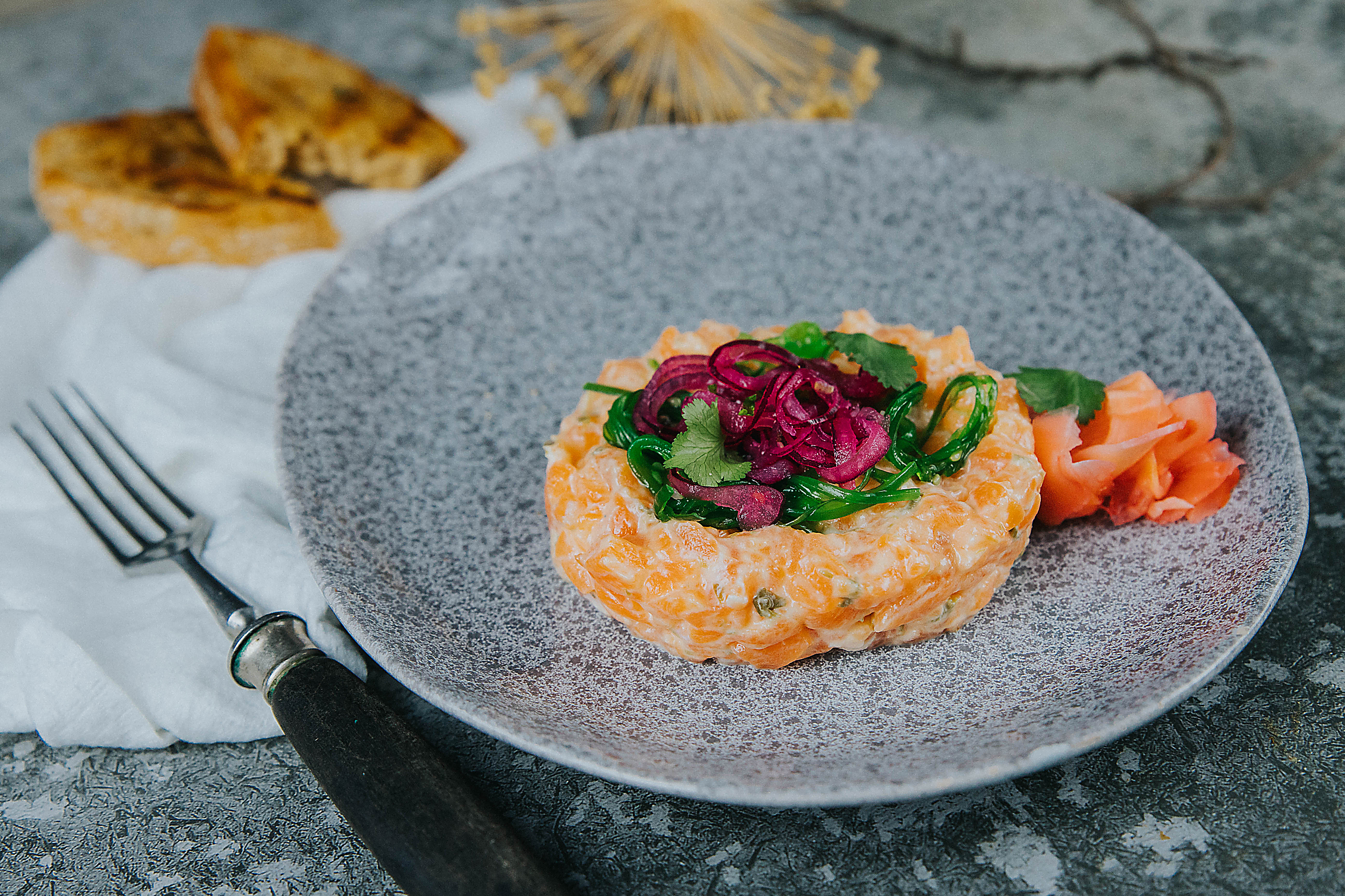 Lašišos tartare